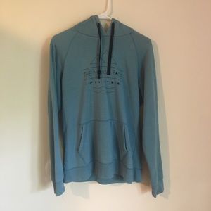 Turquoise/Blue North Face Hoodie, large